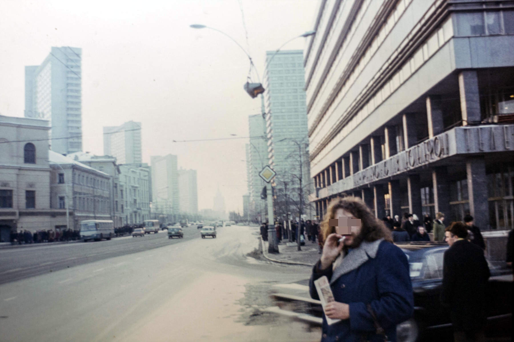 Me on Arbat. People weren't staring openly, just discretely.